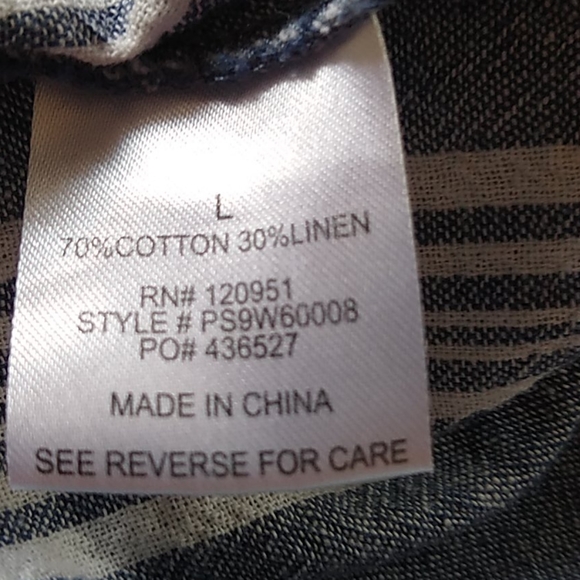 Pink Rose cotten linen wide leg pants size Lg - Picture 8 of 9